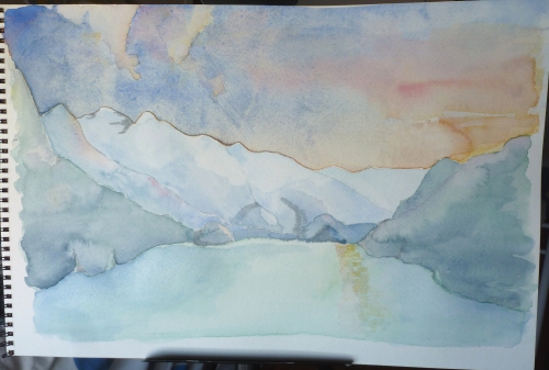 Struggling with the problem of water in watercolor?